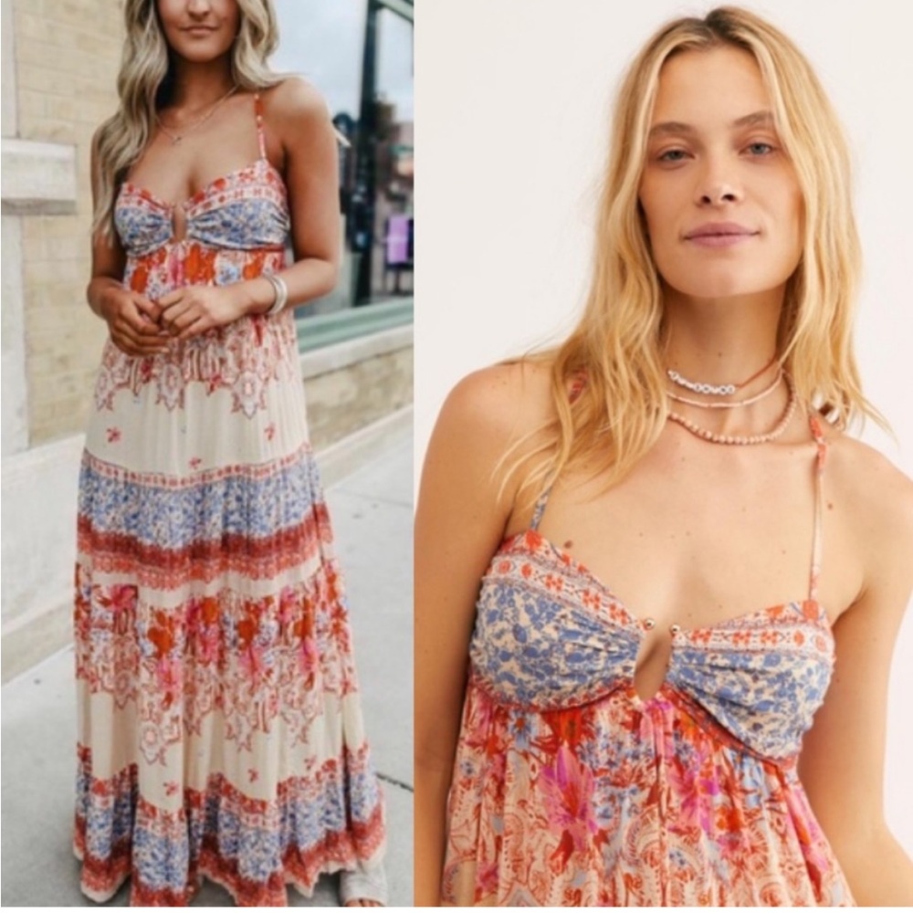 Free People Give a Little Maxi Slip Dress